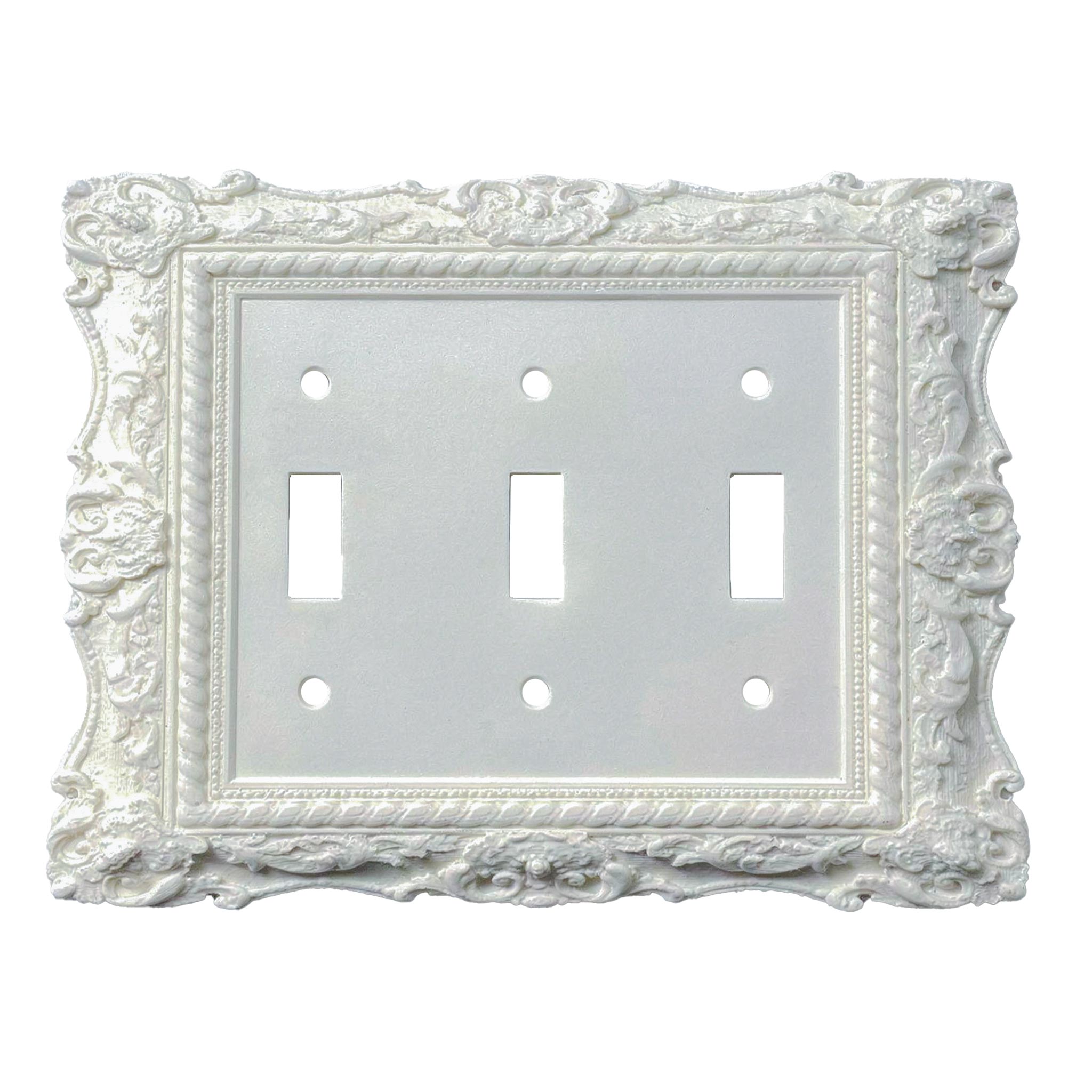Obsidian | Victorian Wall Plate Cover Set – Black Light Switch & Outlet Covers for Toggle, Rocker, Duplex – Dark Gothic Style
