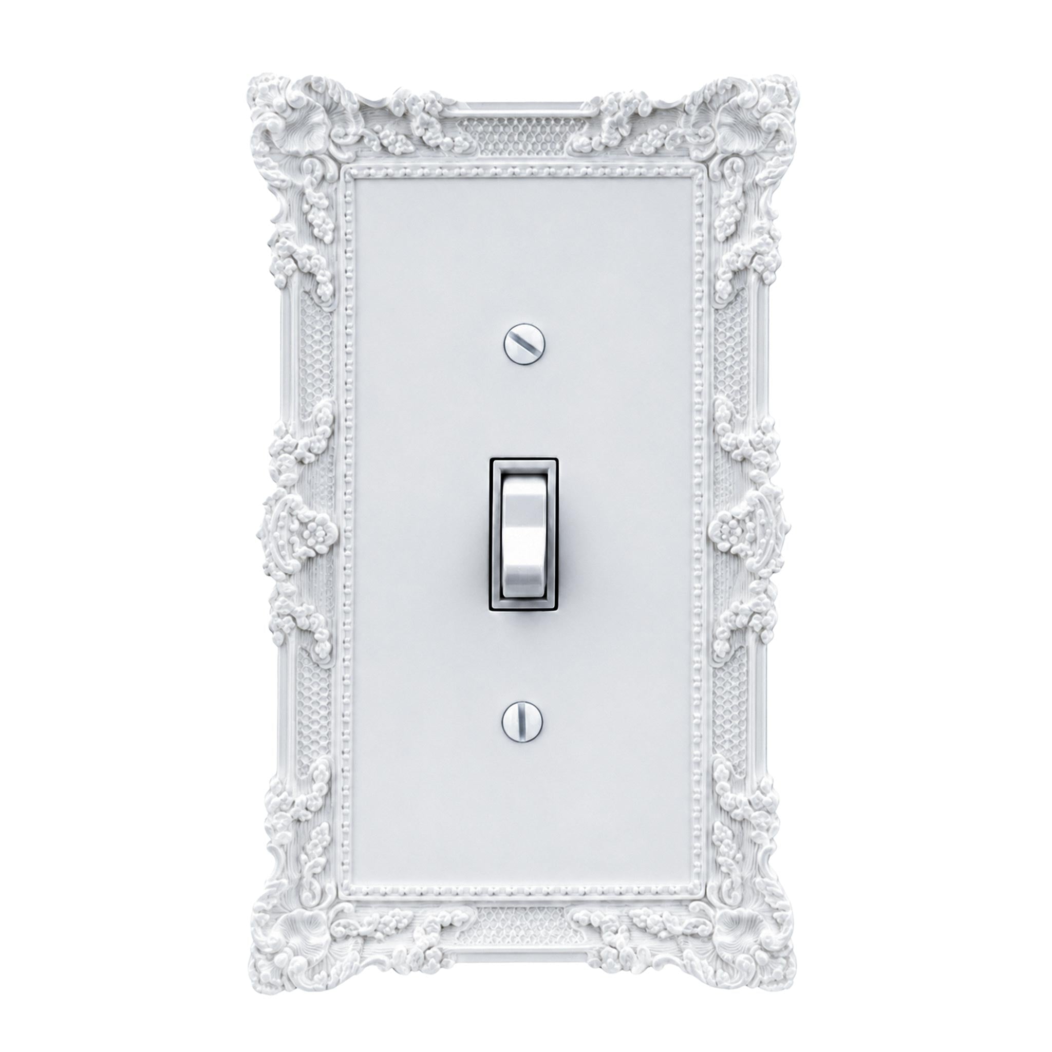 Black Light Switch Cover | Blackthorn Gothic Victorian Wall Plate | Ornate Single Toggle Switch Plate | Dark Floral Home Decor