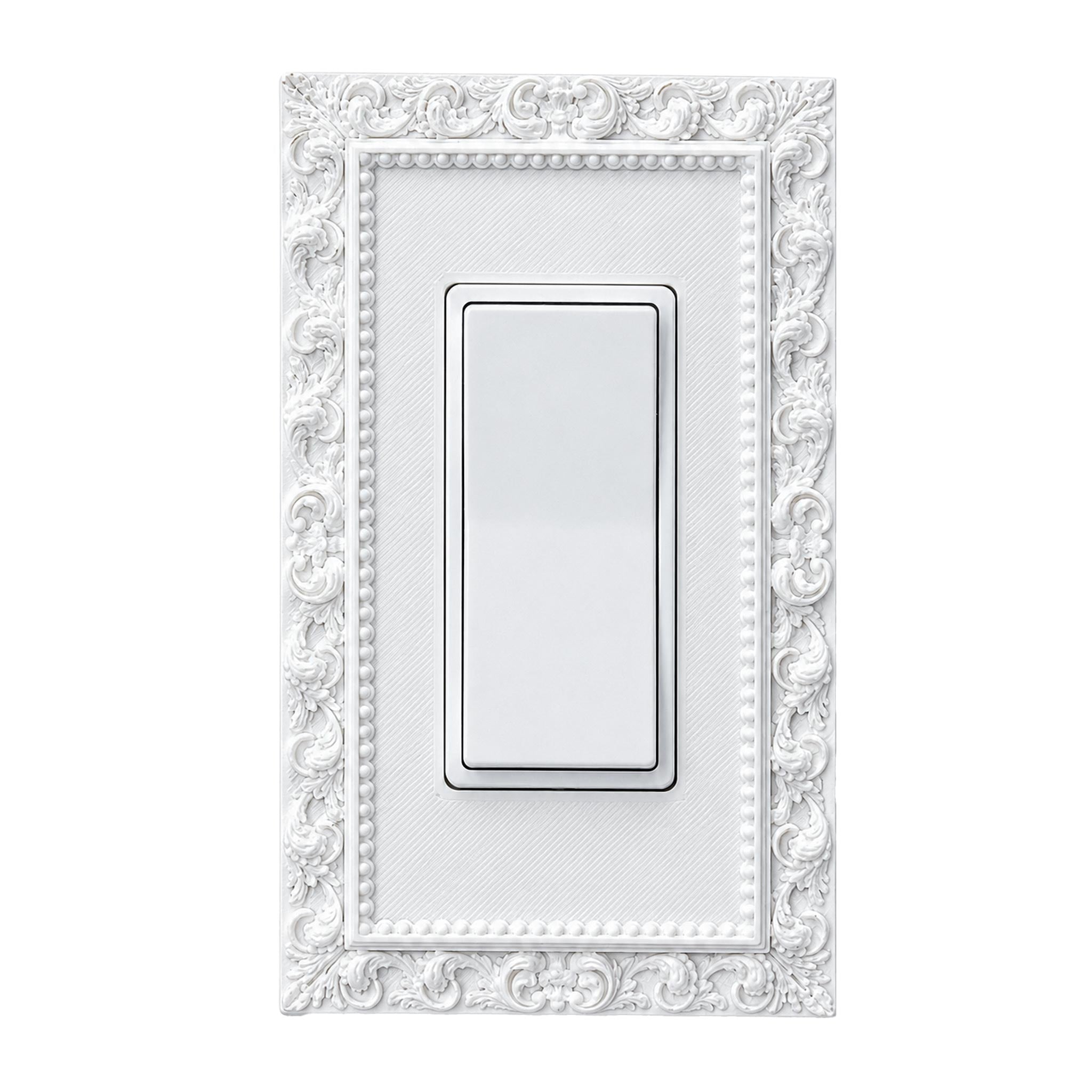 Manor Victorian Wall Plate Cover Set – Black Light Switch & Outlet Covers for Toggle, Rocker, Duplex – Dark Architectural Style