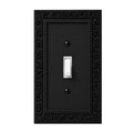 Manor Victorian Wall Plate Cover Set – Black Light Switch & Outlet Covers for Toggle, Rocker, Duplex – Dark Architectural Style