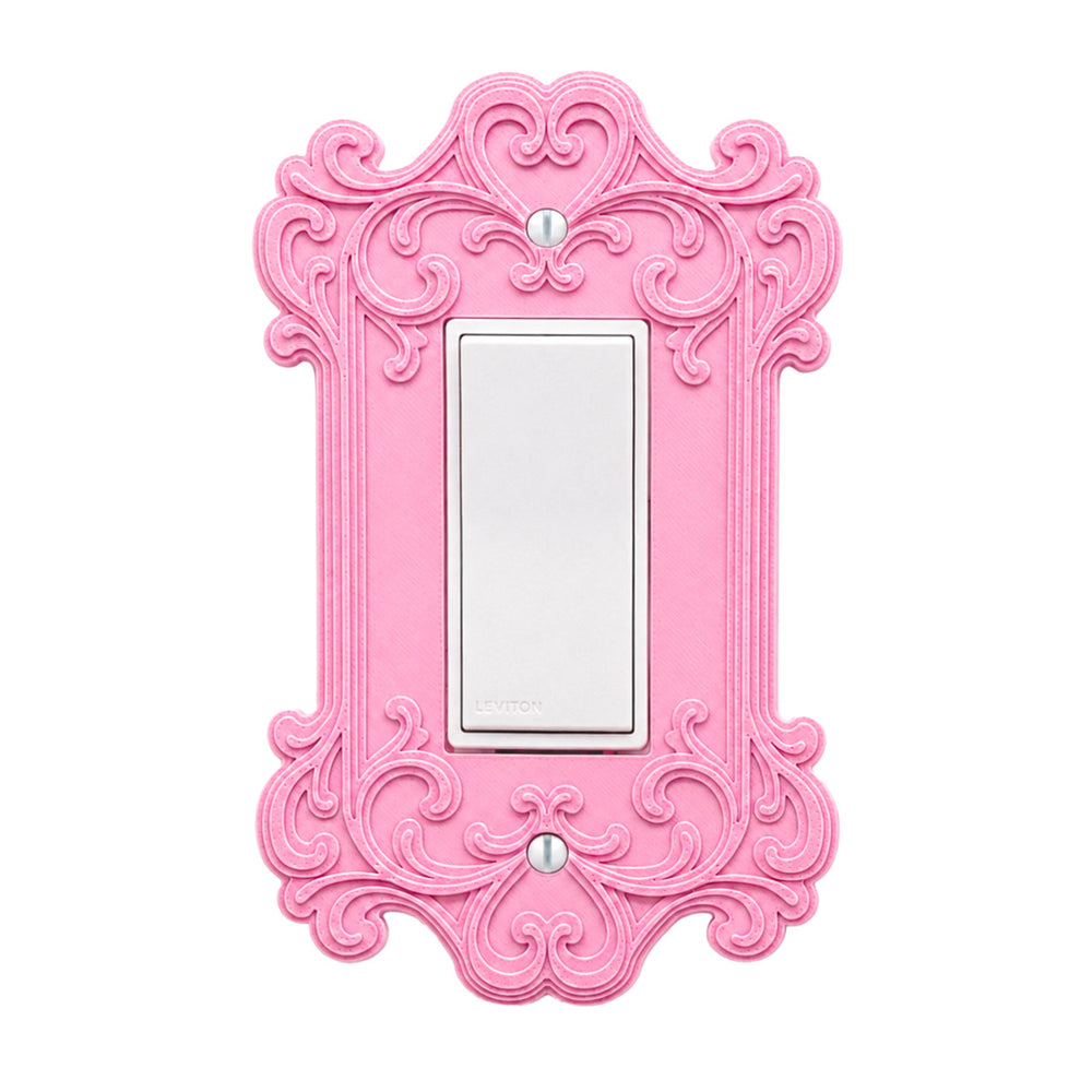 Vintage Ornate Blush Pink Light Switch Cover