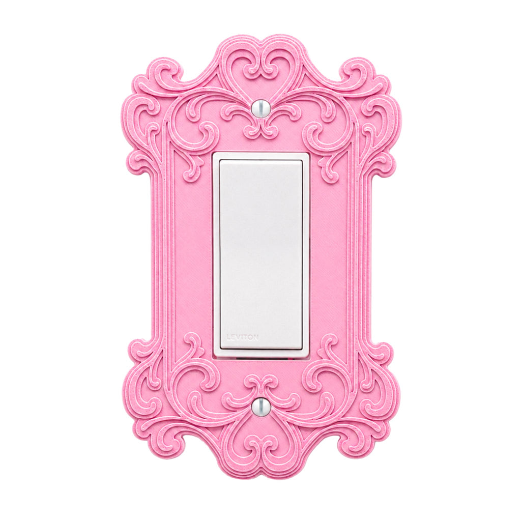 Pink Victorian Light Switch Cover