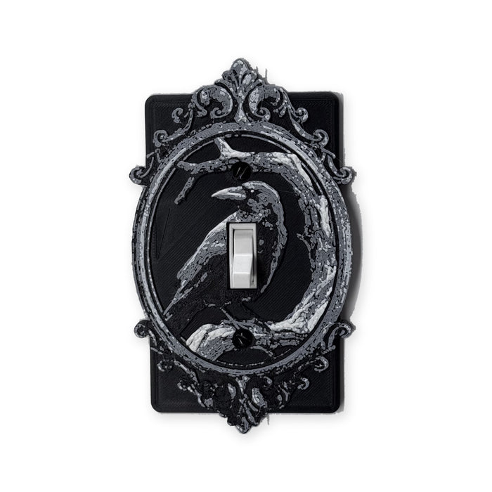 Raven light switch cover, single toggle