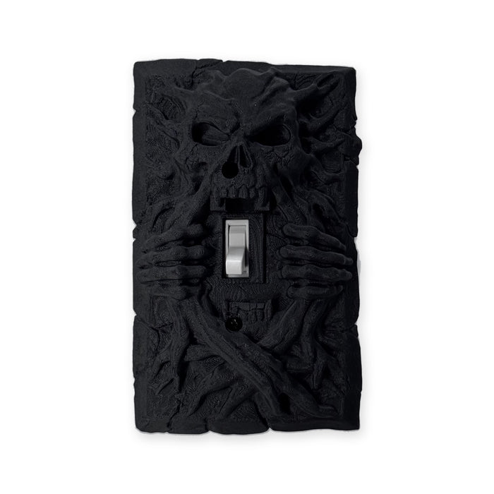 Skull light switch cover, single toggle